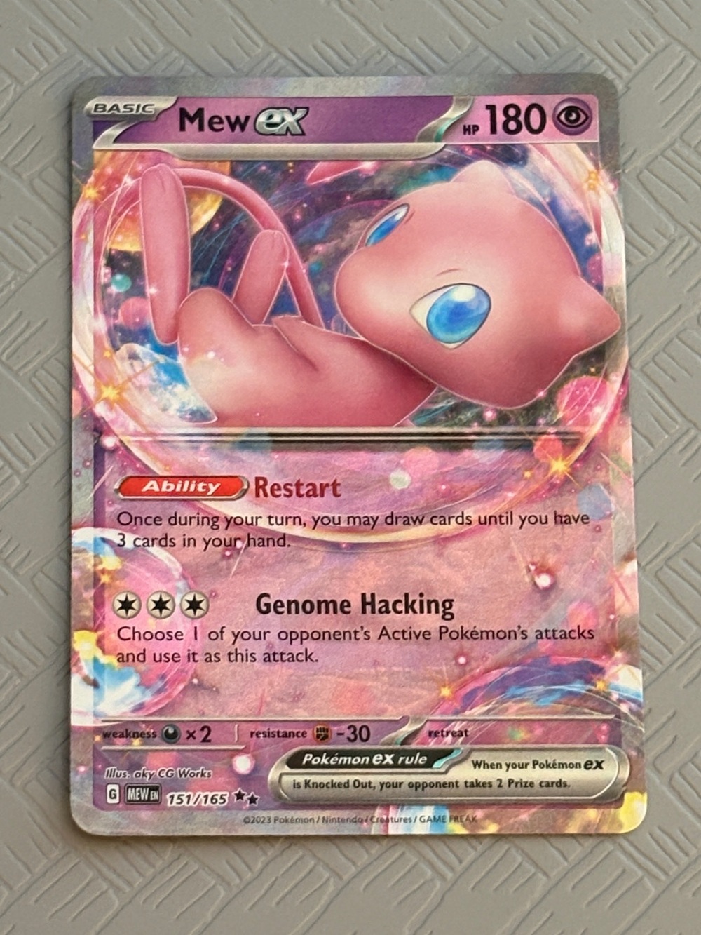 Pokémon Mew ex 151/165 Scarlet & Violet 151 Holo Rare